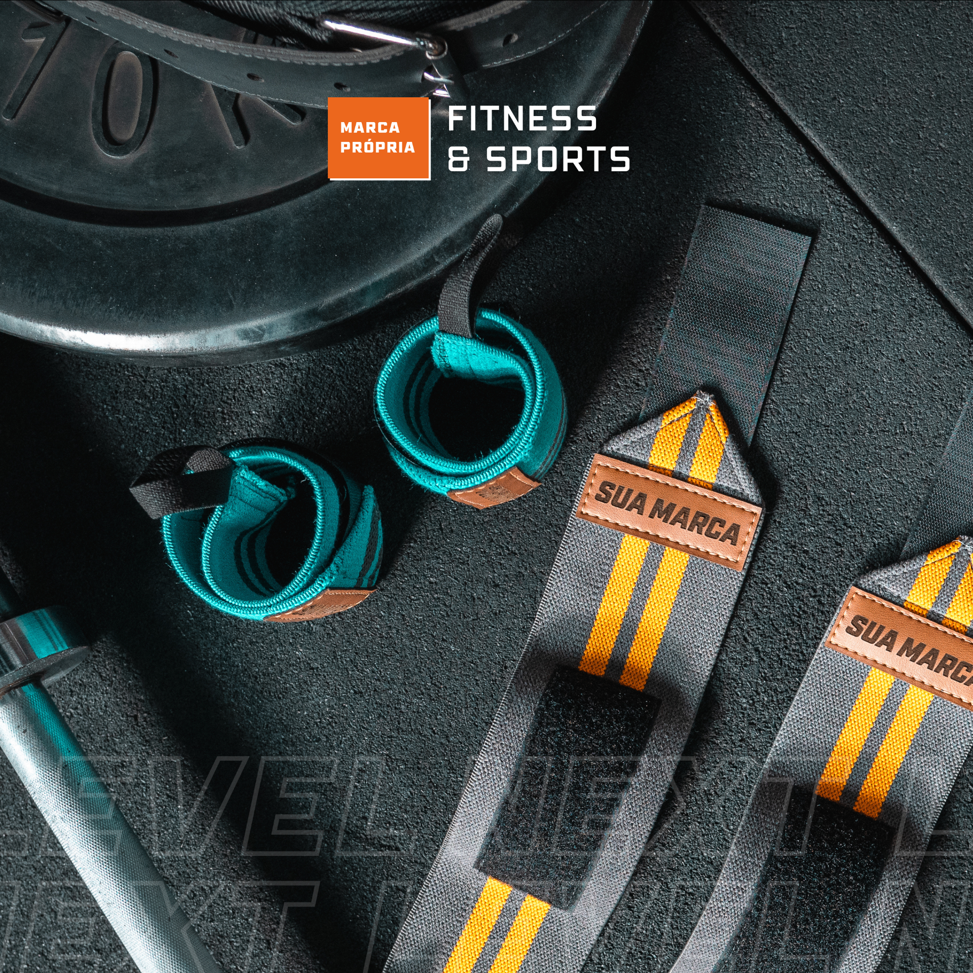 Acessório fitness com marca própria produzido pela OMNI